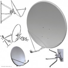 Спутниковая антенна Супрал 90 см + с креплением (длиннофокусная)