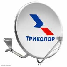 Спутниковая антенна Супрал 60 см офсетная + кронштейн стеновой (облегченная)