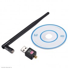 USB Wi-Fi адаптер RT5370 900 Мбит/с 2.4GHz 2dBi IEEE 802.11n, IEEE 802,11g, IEEE 802.11b