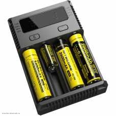 СЗУ 4 гнезда Li-Ion/Li-FePo4/Ni-MH автомат, индикатор тока/напряжения) Nitecore Intellicharger i4