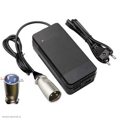 16S СЗУ CC-CV  67.2V 3.0А с разъемом XLR штекер 3pin кабельный